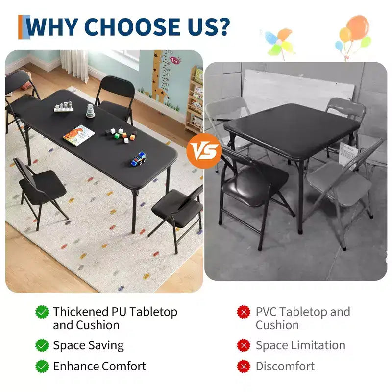 COZONY Tavolino Pieghevole per Bambini Solo per Attività, Tavolo da Gioco per Bambini Piccoli per Imparare e Fare Lavoretti in Sala Giochi, Aula