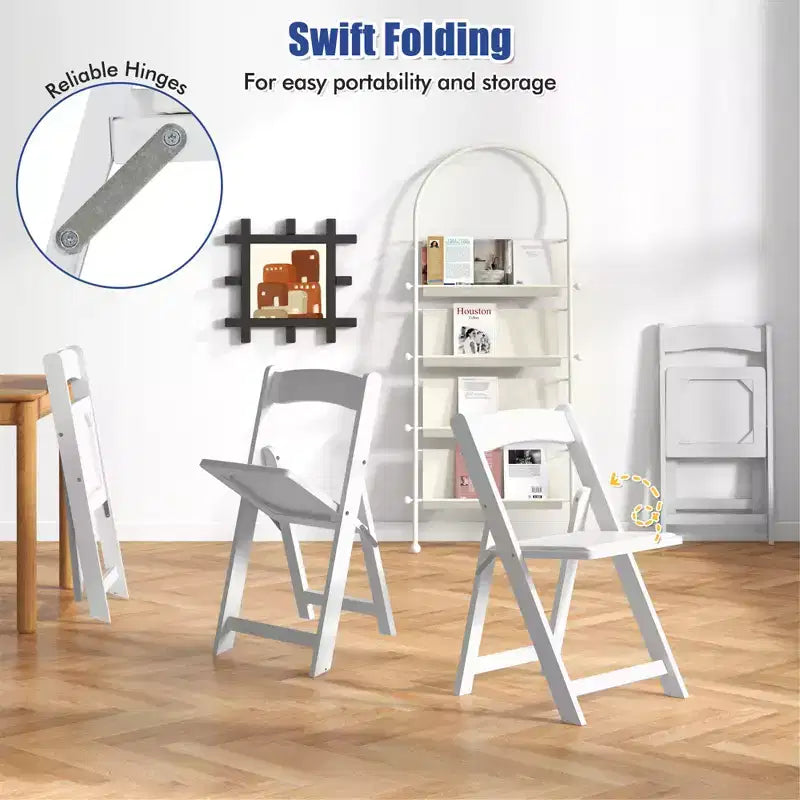 Set di 4 sedie da pranzo Costway con gambe in legno di gomma e seduta imbottita per eventi in casa o in ufficio