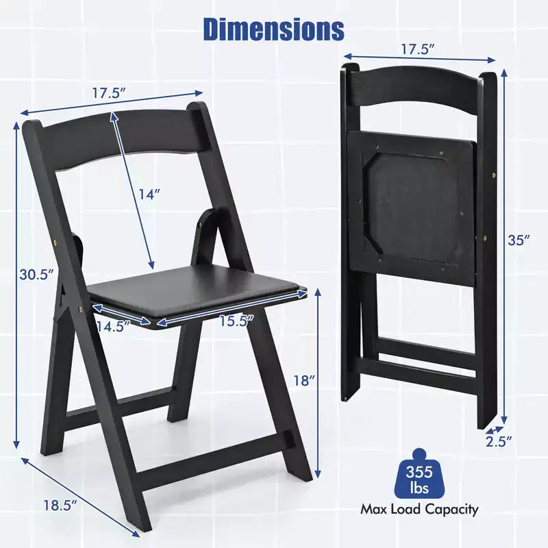 Set di 4 sedie da pranzo Costway con gambe in legno di gomma e seduta imbottita per eventi in casa o in ufficio