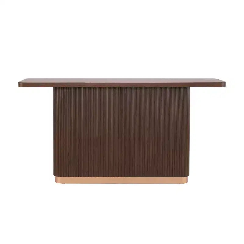 Consolle stretta 58 con piano in impiallacciato frassino, tavolino moderno, tavolo da ingresso per soggiorno, corridoio o atrio - Panipeachy