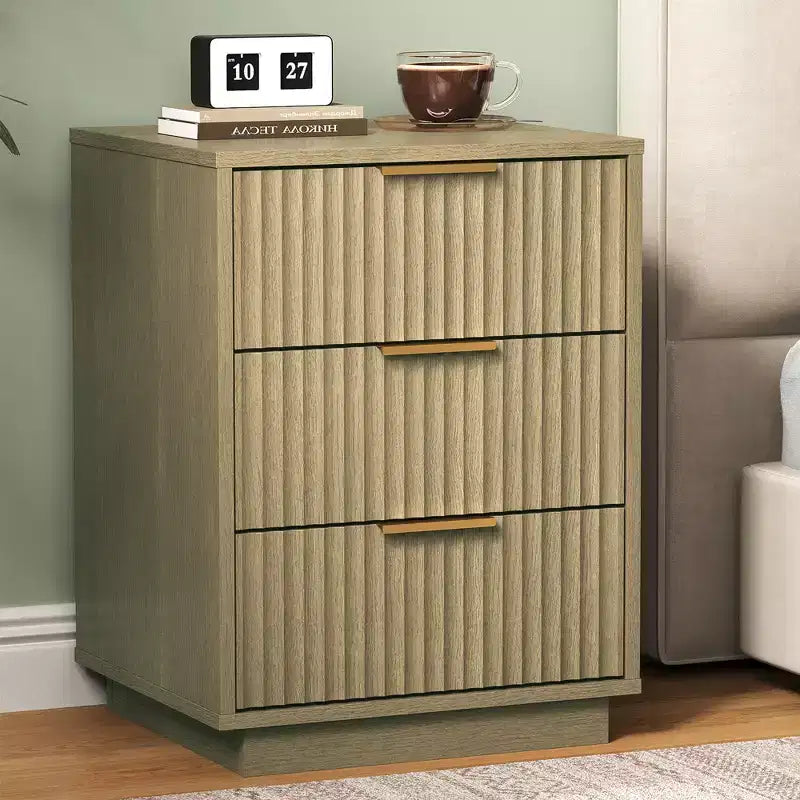 Mobiletto basso a 3 cassetti – Cassettiera moderna compatta per camera da letto, soggiorno o ingresso