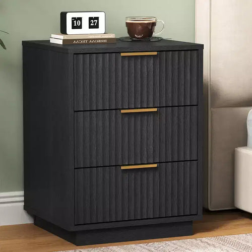 Mobiletto basso a 3 cassetti – Cassettiera moderna compatta per camera da letto, soggiorno o ingresso