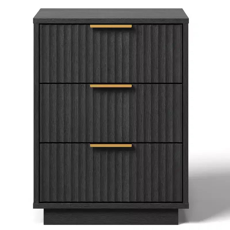 Mobiletto basso a 3 cassetti – Cassettiera moderna compatta per camera da letto, soggiorno o ingresso