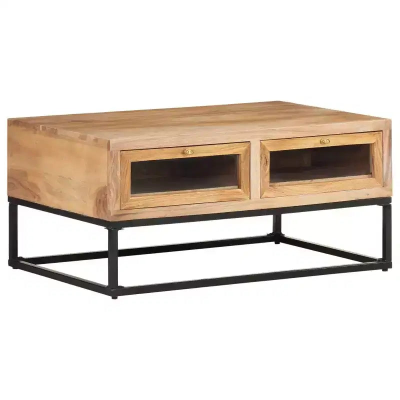 vidaXL Tavolino da caffè 90x60x40 cm in Legno Massello di Acacia