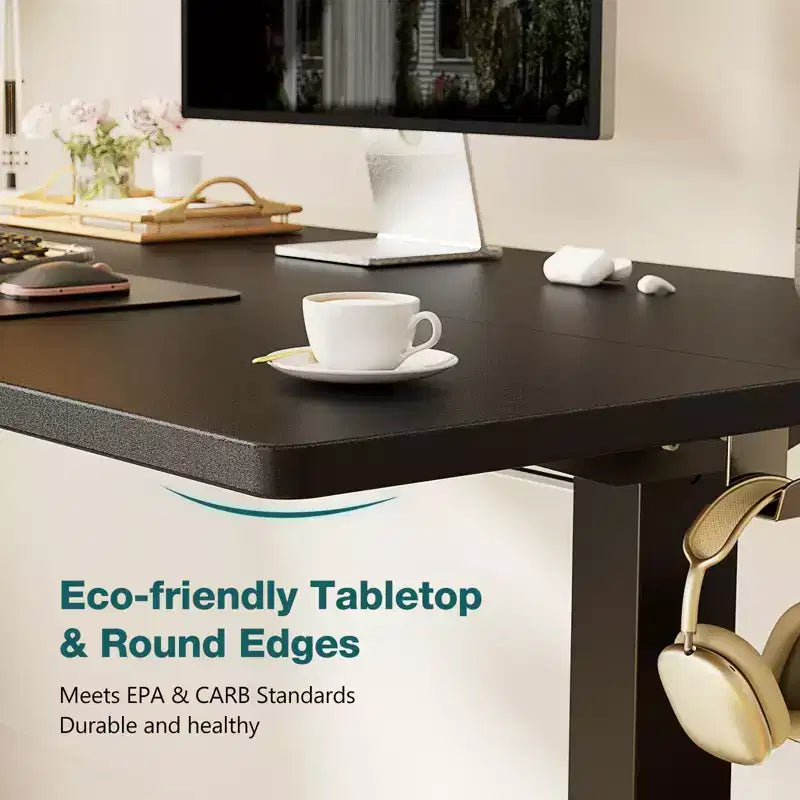 Scrivania elettrica ergonomica ad altezza regolabile (72,9-121,9 cm), display LED e motore silenzioso