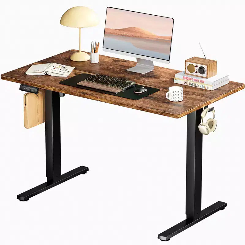 Scrivania elettrica ergonomica ad altezza regolabile (72,9-121,9 cm), display LED e motore silenzioso