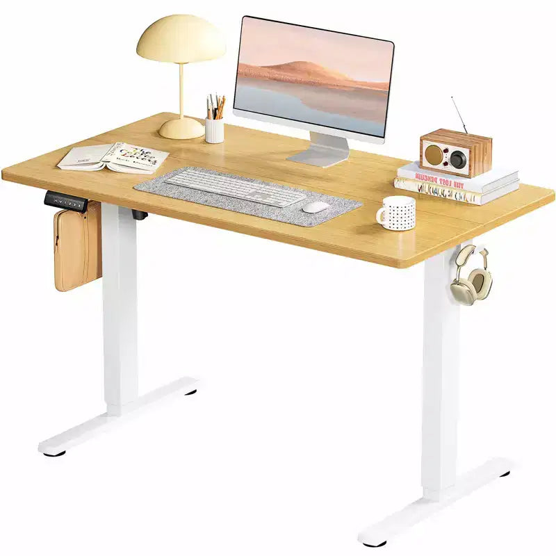Scrivania elettrica ergonomica ad altezza regolabile (72,9-121,9 cm), display LED e motore silenzioso