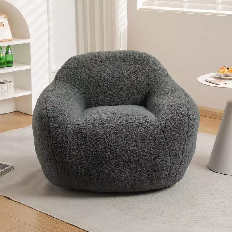 Poltrona Sacco Oversize con Braccioli e Imbottitura in Memory Foam – Sedia da Terra per Soggiorno