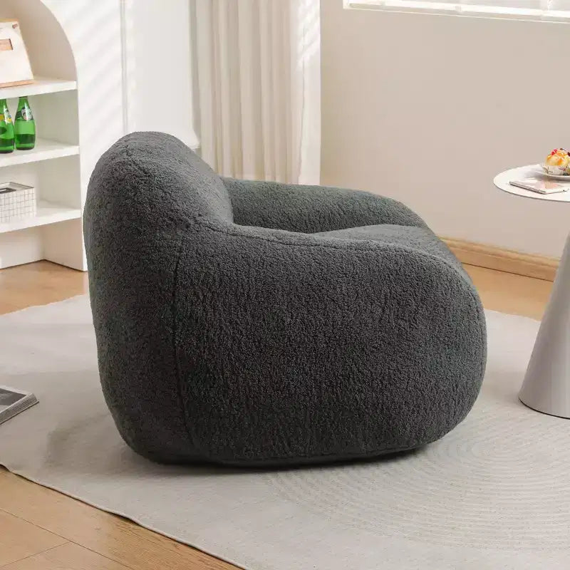 Poltrona Sacco Oversize con Braccioli e Imbottitura in Memory Foam – Sedia da Terra per Soggiorno