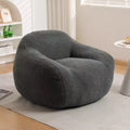 Poltrona Sacco Oversize con Braccioli e Imbottitura in Memory Foam – Sedia da Terra per Soggiorno
