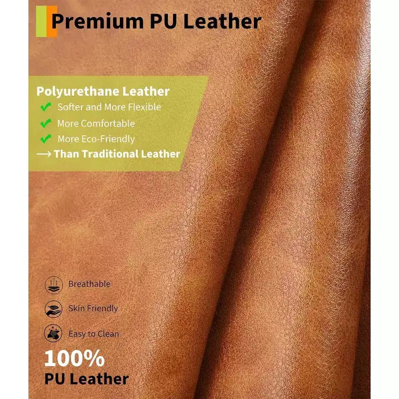 Poltrona reclinabile oversize - Poltrona reclinabile manuale in pelle PU per adulti, comoda poltrona reclinabile con braccioli e schienale imbottiti, tasca laterale, divano singolo