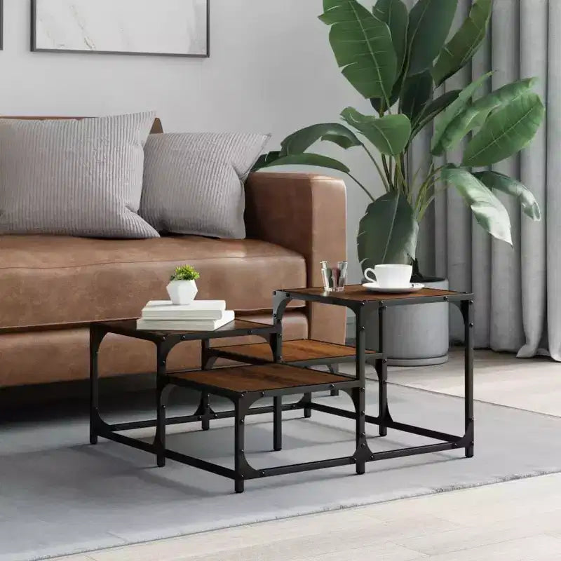 vidaXL Tavolino da caffè Comodino Divano Scrivania Mobile Legno Ingegnerizzato