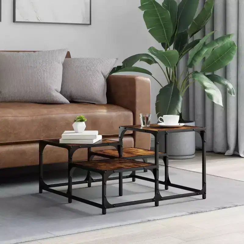 vidaXL Tavolino da caffè Comodino Divano Scrivania Mobile Legno Ingegnerizzato