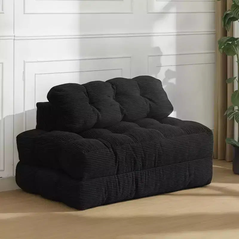 Divano Letto Pieghevole, Futon Singolo Convertibile con Schienale e Cuscino, Poltrona Letto Portatile Pieghevole per Soggiorno e Camera da Letto