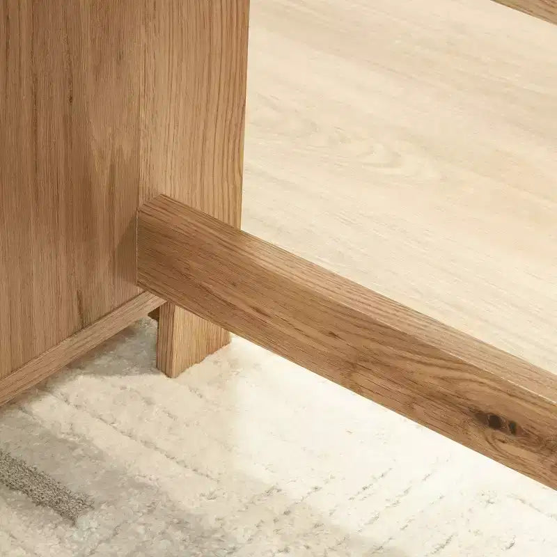Scrivania angolare con cassetti – Legno rustico stile "Farmhouse", Marrone, 65"x60"