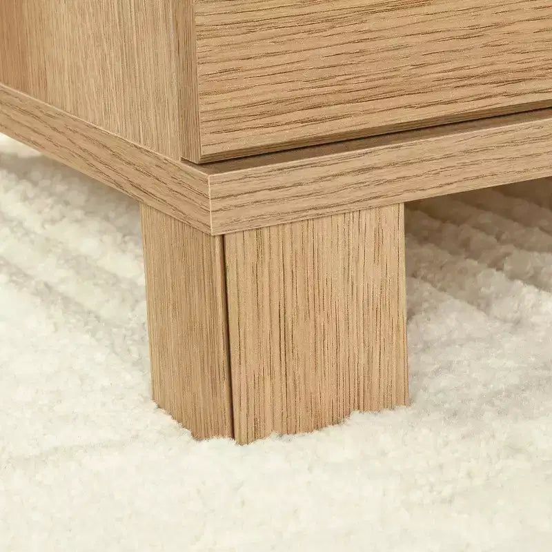 Scrivania angolare con cassetti – Legno rustico stile "Farmhouse", Marrone, 65"x60"