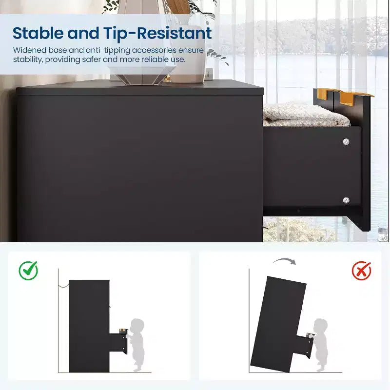 Cassettiera Acekool a 10 cassetti scanalati con maniglie dorate, organizer moderno lungo, contenitore elegante per camera da letto, soggiorno, ingresso