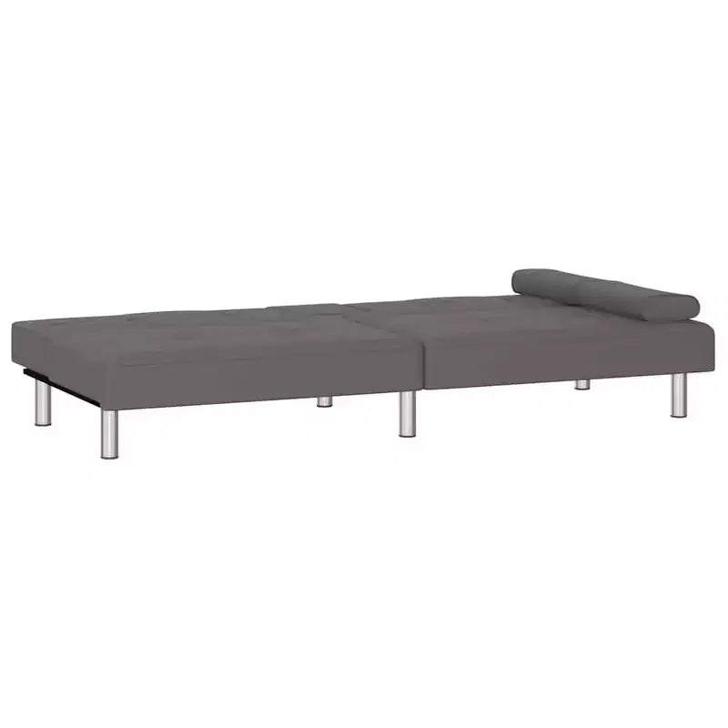 vidaXL Divano letto, Divano letto pieghevole con portabicchieri, Ecopelle
