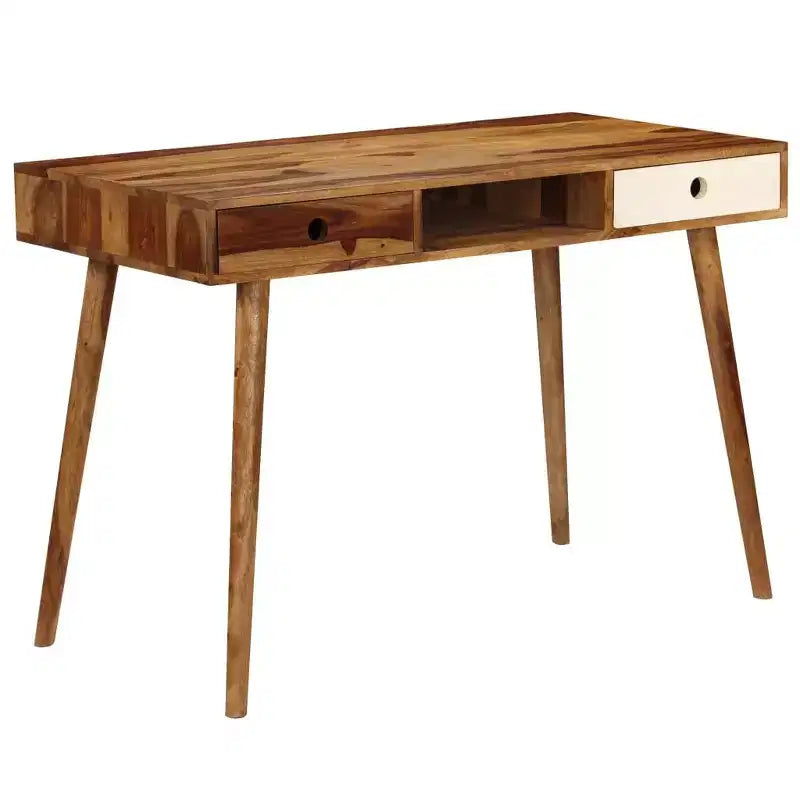 vidaXL Scrivania 110x55x76 cm Legno Massello di Acacia