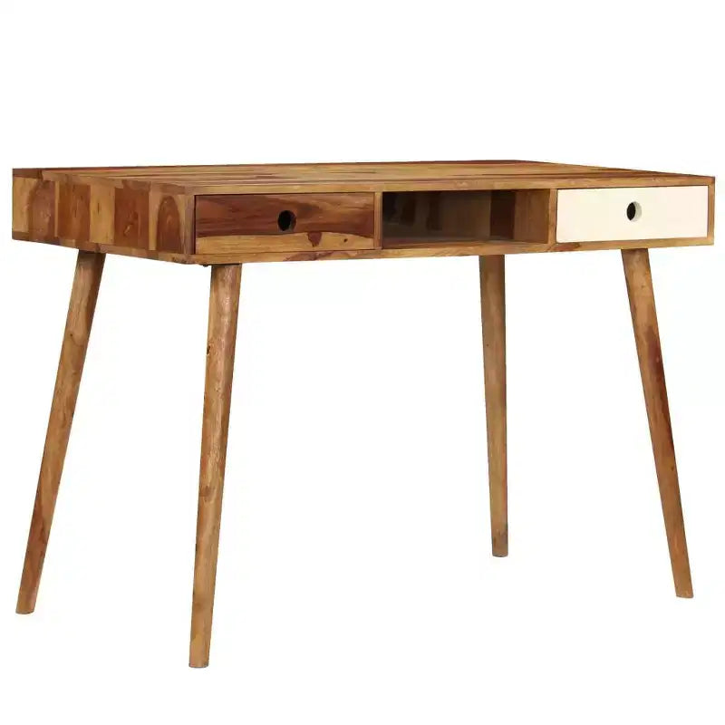 vidaXL Scrivania 110x55x76 cm Legno Massello di Acacia