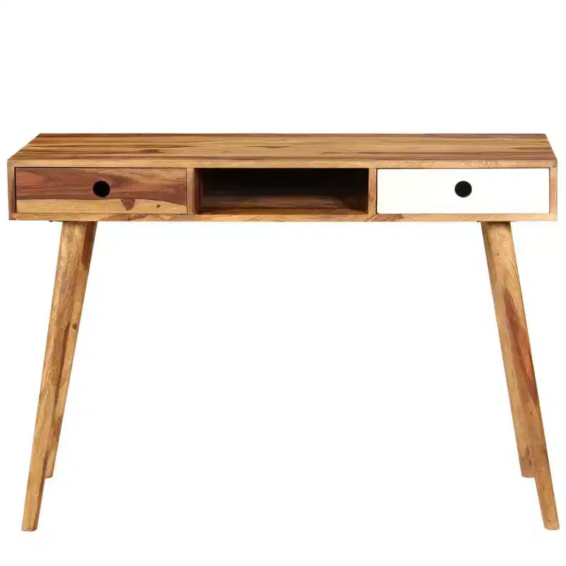 vidaXL Scrivania 110x55x76 cm Legno Massello di Acacia
