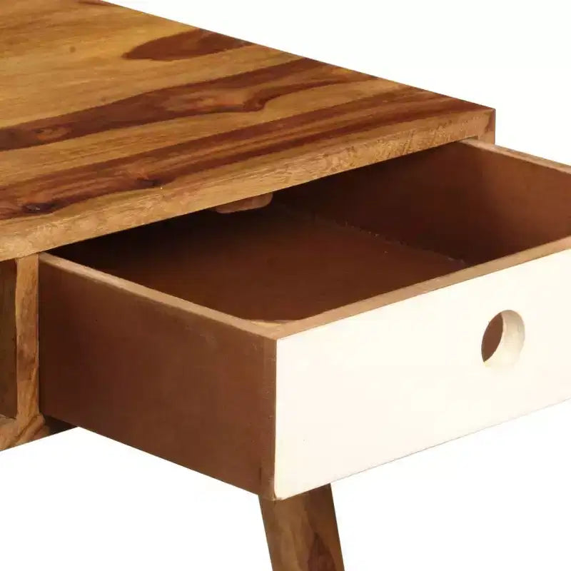 vidaXL Scrivania 110x55x76 cm Legno Massello di Acacia