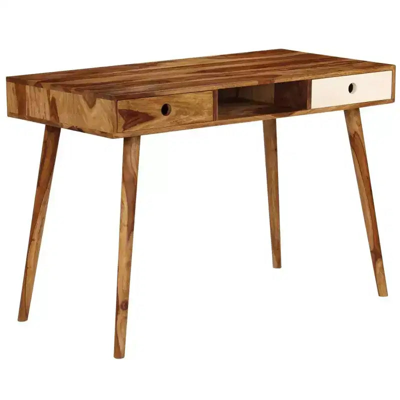 vidaXL Scrivania 110x55x76 cm Legno Massello di Acacia
