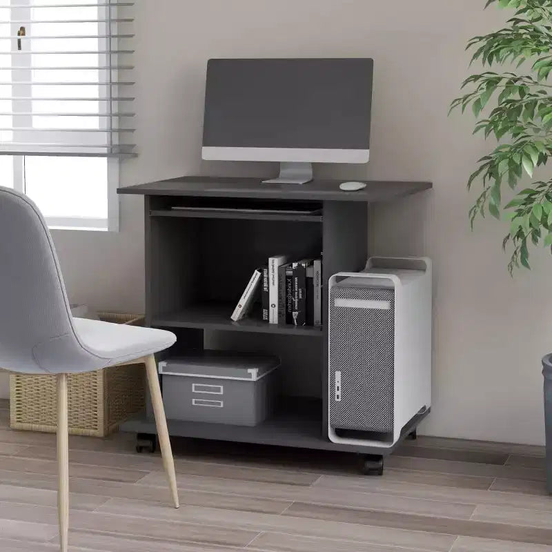 vidaXL Scrivania per Computer Scrivania Gaming Tavolo da Ufficio con Ripiano in Legno Ingegnerizzato