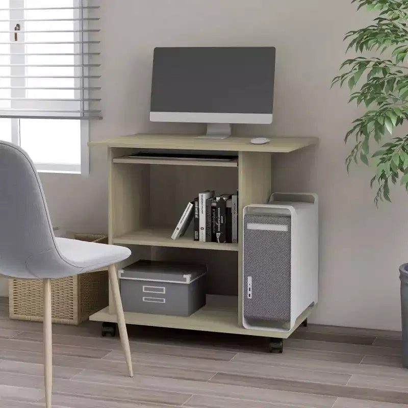 vidaXL Scrivania per Computer Scrivania Gaming Tavolo da Ufficio con Ripiano in Legno Ingegnerizzato