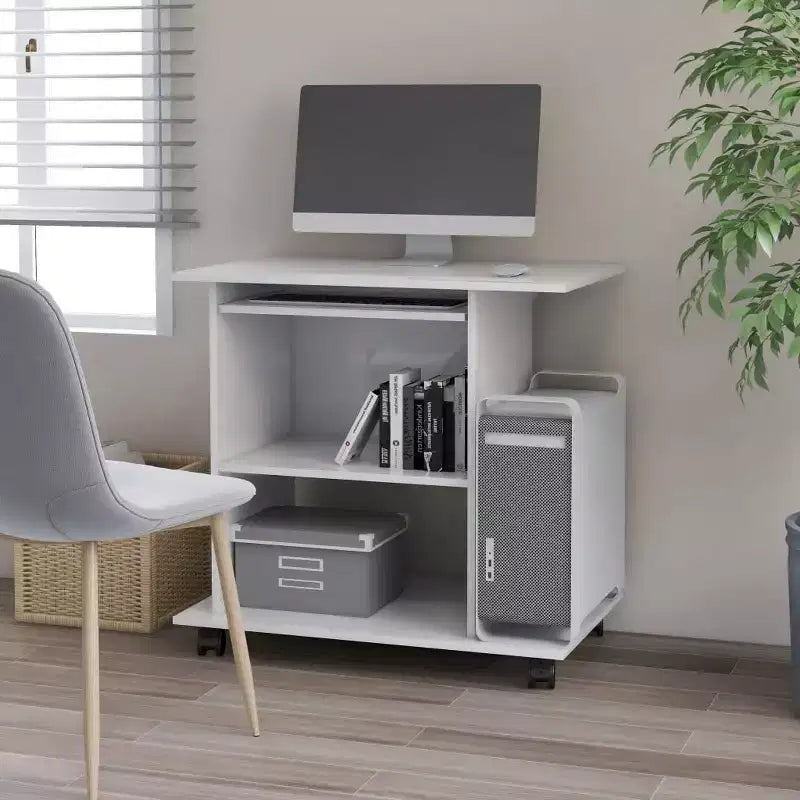 vidaXL Scrivania per Computer Scrivania Gaming Tavolo da Ufficio con Ripiano in Legno Ingegnerizzato
