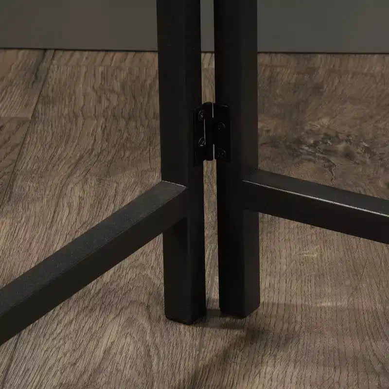 Scrivania da ufficio GDFStudio Willow Rustic in legno con ripiani regolabili