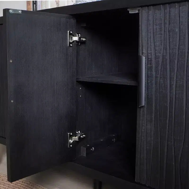 GDFStudio Yume 59 Mobile Contenitore Moderno in Legno con 4 Ante e 2 Ripiani Regolabili