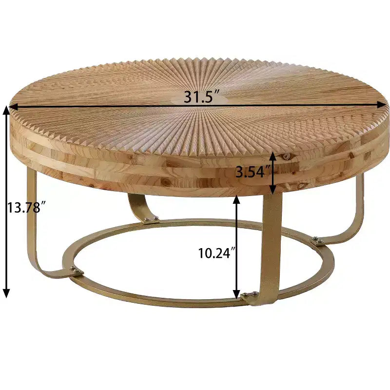 TUYOHW 33.86 Tavolino da caffè retrò con piano a ribalta e gambe in metallo, elegante tavolino laterale per soggiorno, tavolino rotondo, capacità di 220 libbre, decorazione per la casa