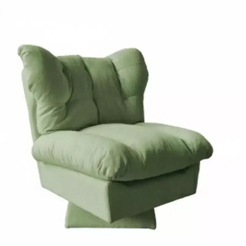 Poltrona girevole a 360°, sedia divano moderna oversize con seduta allungata da 53 cm, imbottitura in cotone felpato, portata 136 kg per soggiorno e camera da letto