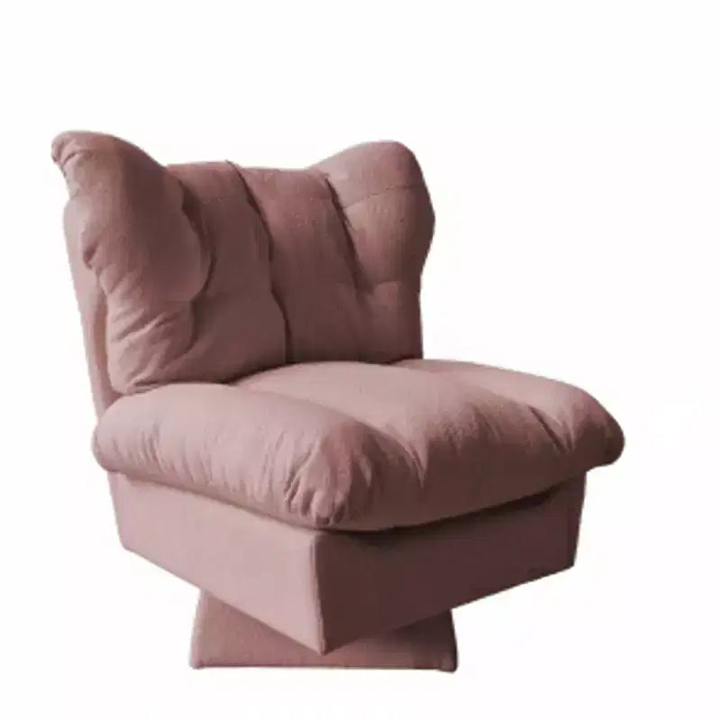 Poltrona girevole a 360°, sedia divano moderna oversize con seduta allungata da 53 cm, imbottitura in cotone felpato, portata 136 kg per soggiorno e camera da letto