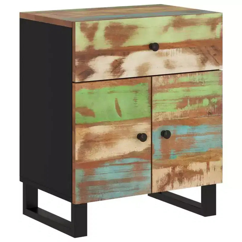 vidaXL Bedside Cabinet Mixed Color