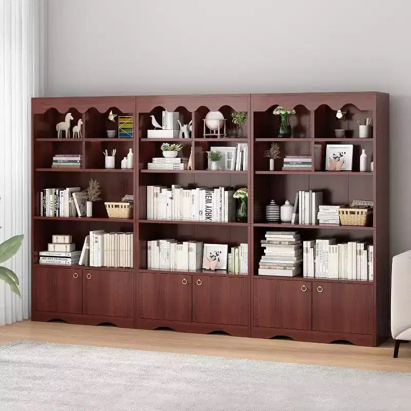 Libreria a 5 Ripiani in Legno, Scaffale per Esposizione Alto 160 cm, Libreria Autoportante, per Casa, Ufficio, Studio, Cucina