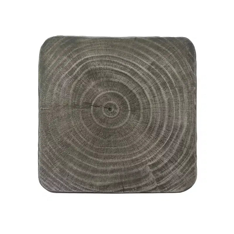 Tavolino Retro Comodino Tavolino d'Appoggio con Texture Effetto Legno, Tavolino d'Appoggio per Interni/Esterni a Forma di Spirale - ModernLuxe