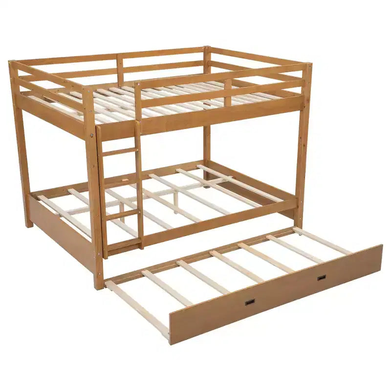 Luxystar Letto a Castello in Legno Queen Size con Letto Estraibile per la Stanza dei Bambini e l'Appartamento