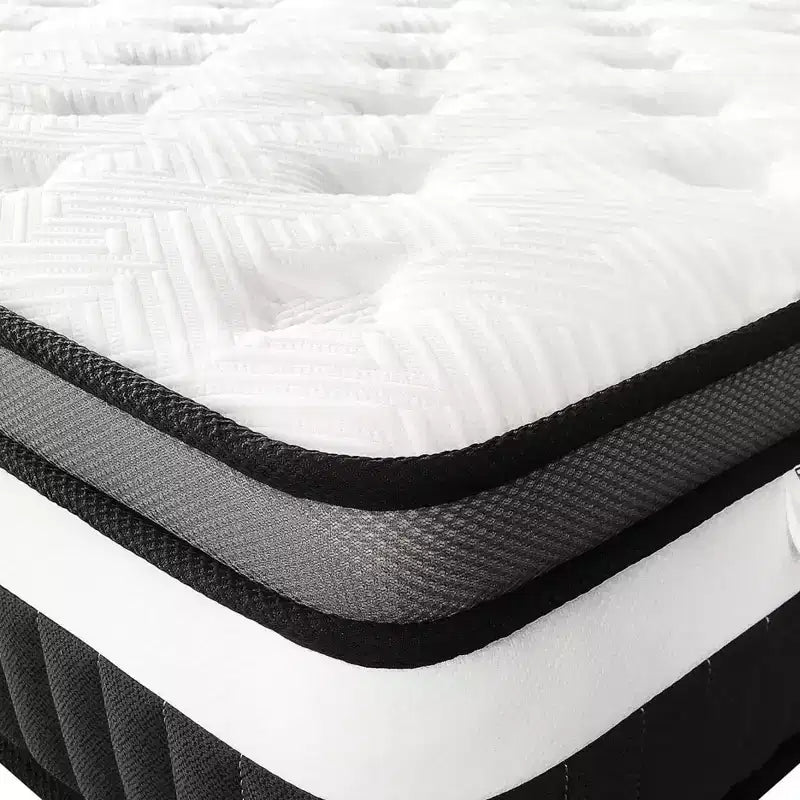 Materasso Queen Size in Scatola, Materasso in Memory Foam Gel da 35 cm per Notti Fresche e Sollievo dalla Pressione, Sensazione Morbida Media con Isolamento del Movimento