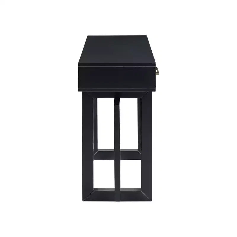 Consolle Okak stile moderno artistico con 3 cassetti, elegante tavolo da ingresso con gambe a incrocio, tavoli da foyer per ingresso, soggiorno