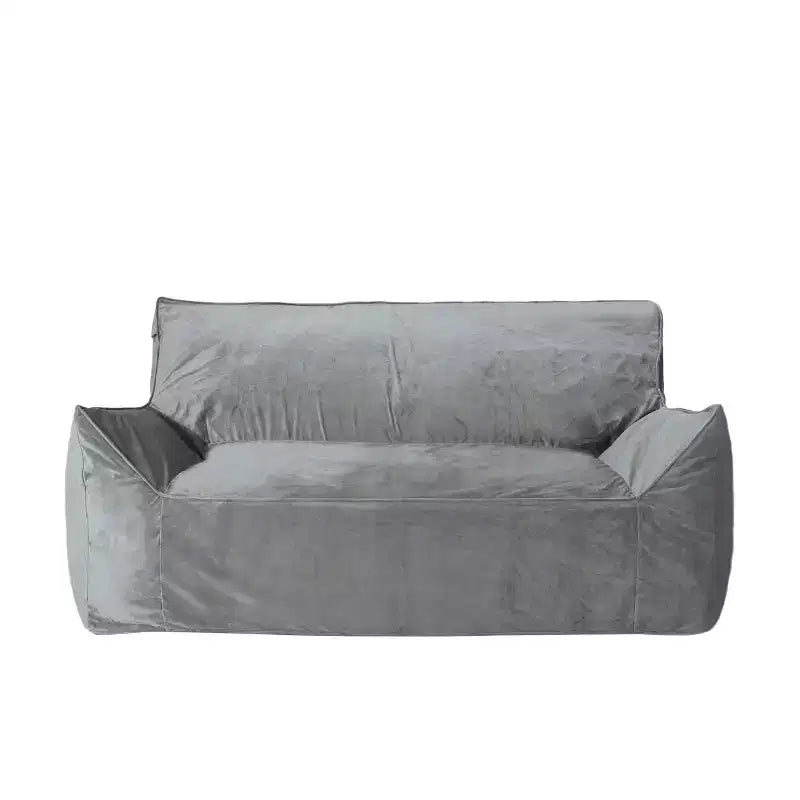 Poltrona Sacco Oversize in Ciniglia con Braccioli – Comodo Divano da Pavimento per Soggiorno