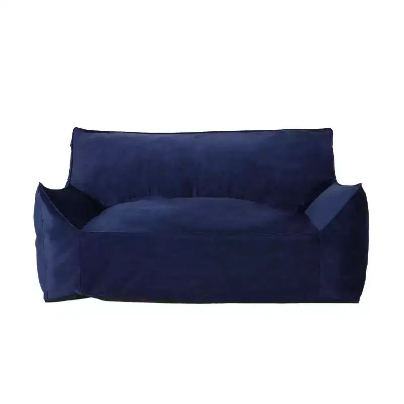 Poltrona Sacco Oversize in Ciniglia con Braccioli – Comodo Divano da Pavimento per Soggiorno