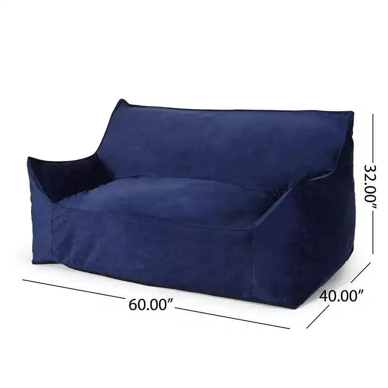 Poltrona Sacco Oversize in Ciniglia con Braccioli – Comodo Divano da Pavimento per Soggiorno
