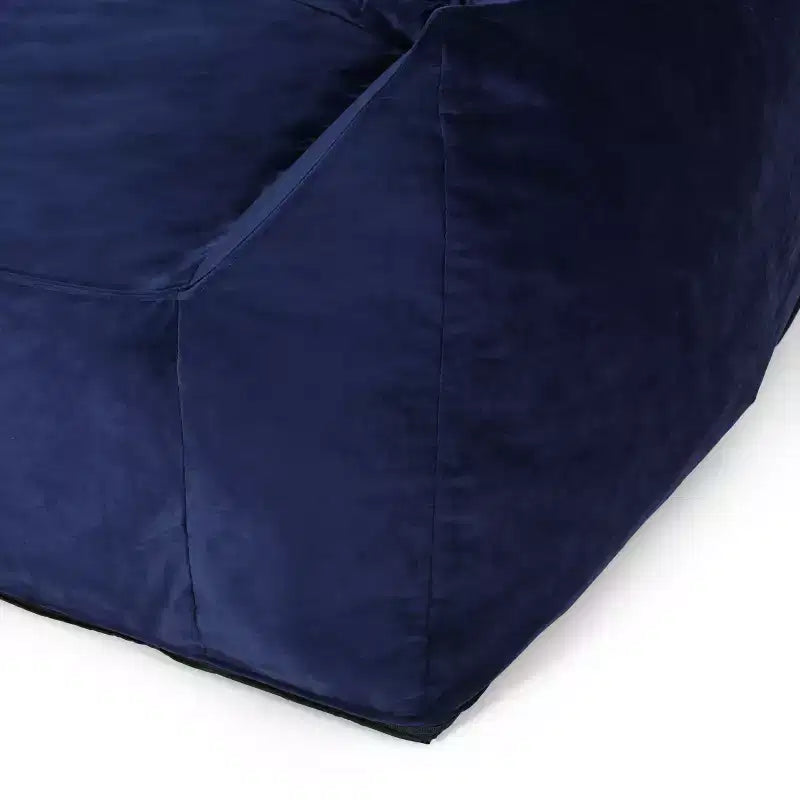 Poltrona Sacco Oversize in Ciniglia con Braccioli – Comodo Divano da Pavimento per Soggiorno