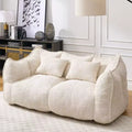 TUYOHW Bean Bag Chair with Armrest, High-Resilience Foam Floor Sofa for 2, Comfy Lazy Sofa Chair for Modern Living Room Seating