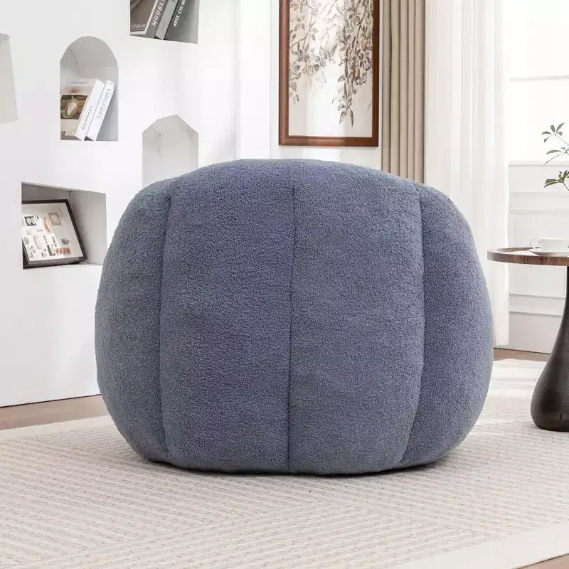 TUYOHW Poltrona Sacco in Tessuto Teddy Peluche, Poltrona da Pavimento in Memory Foam per un Comfort Morbido, Moderna Poltrona Gaming per il Soggiorno