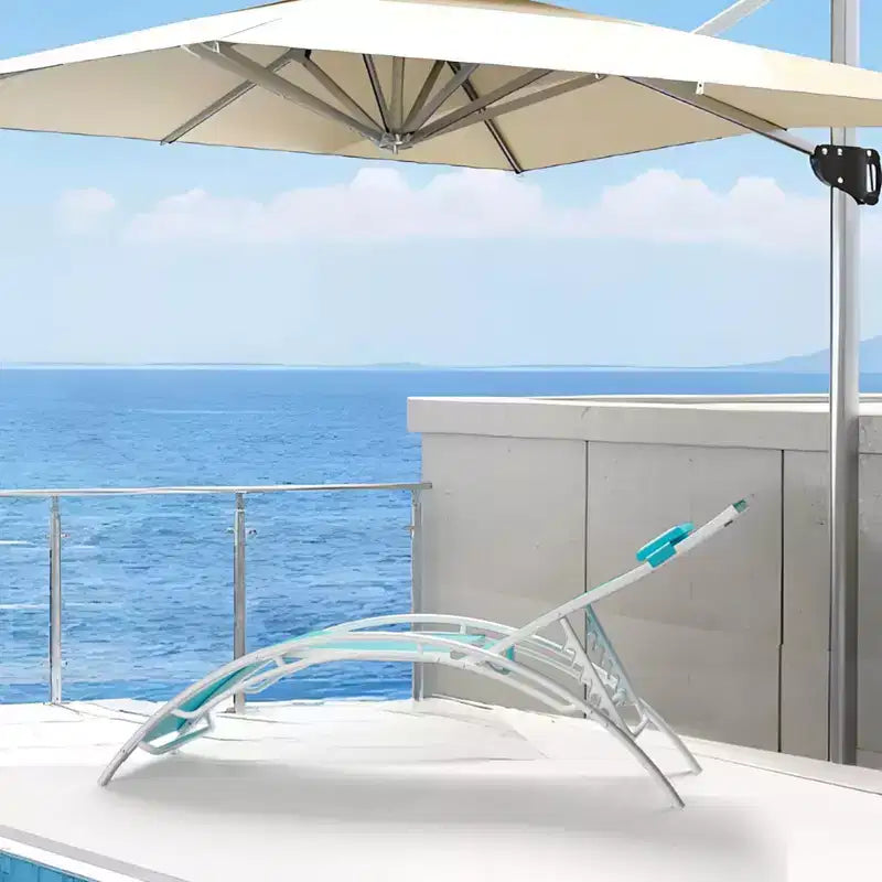 Set di 2 sedie a sdraio da esterno, lettini con schienale regolabile, sedie reclinabili per prendere il sole per giardino, balcone, spiaggia