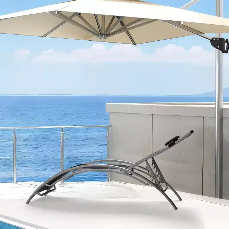 Set di 2 sedie a sdraio da esterno, lettini con schienale regolabile, sedie reclinabili per prendere il sole per giardino, balcone, spiaggia