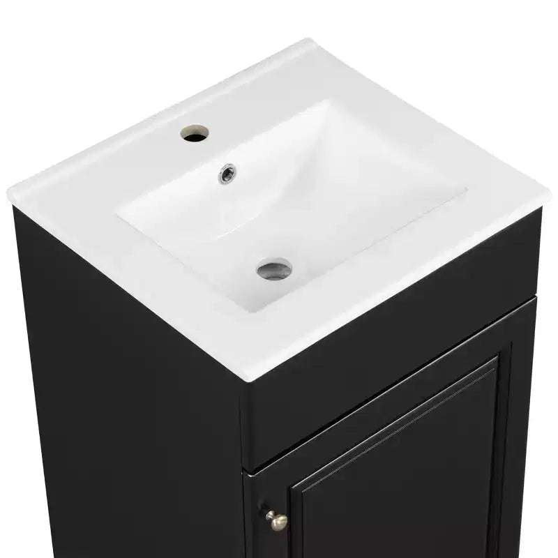 Mobiletto da bagno salvaspazio 20, mobiletto da bagno con lavabo singolo e mensola